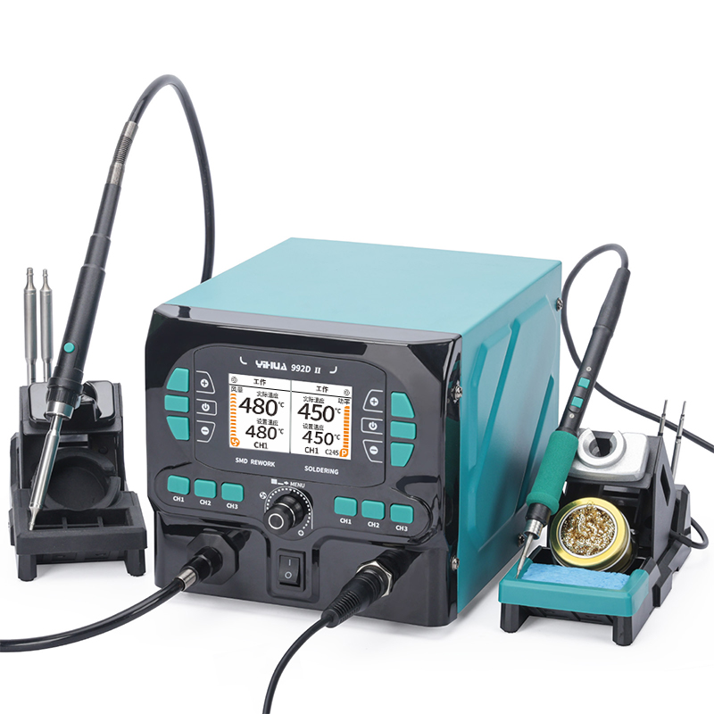 C210 Precision Soldering Station - YIHUA 992D-II 2 In 1 LCD