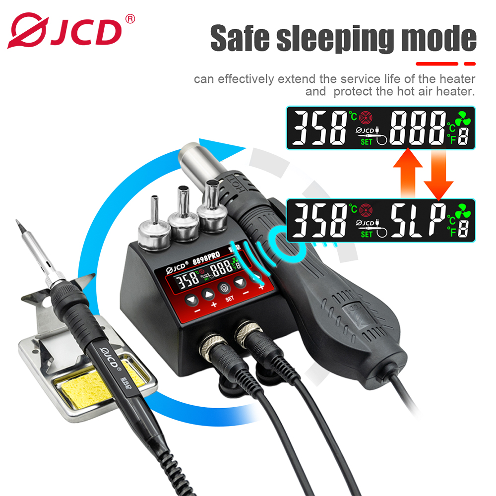 JCD 8898Pro 2 in 1 Soldering S - 2 In 1 Soldering Rework Station 750W review and price